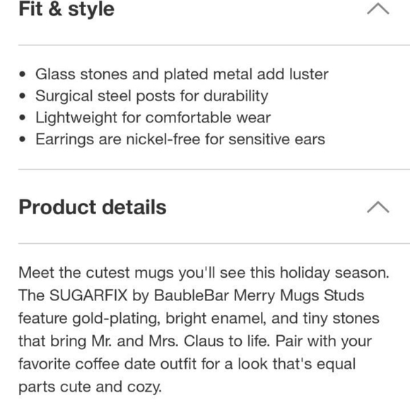 Sugarfix by Baublebar Santa Claus Merry Mugs NWT - Picture 4 of 4